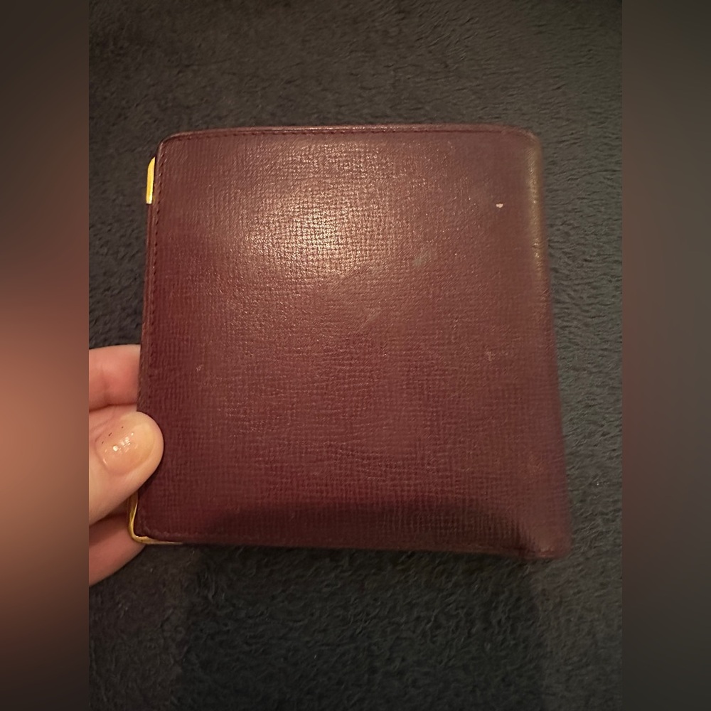 Cartier Bordeaux Leather Bi-Fold Wallet w COA - Picture 5 of 12